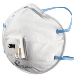 MASK VALVED P2 8822 3M XH000733135 10PK