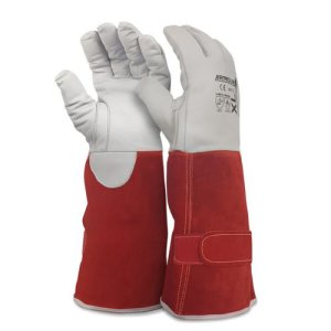 GLOVE LEATHER TIG 30CM WELDING CUT 4 250 C - 2XL RED ARMOUR