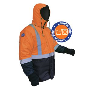 JACKET FREEZER ARCTIC OR/NVY 2XL/3XL ICE KING LAUNDERABLE