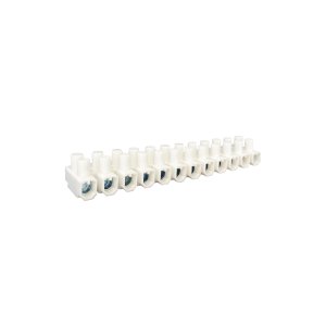 TERMINAL STRIP 12W 76A 16MM WHITE
