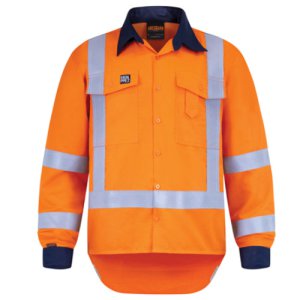 SHIRT 185GSM 8.8 CAL TTMC-W17 ORA/NVY 3XL 213171ON-3XL