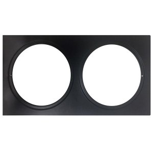 DOWNLIGHT ADAPTER PLATE DBL DIA 233X122MM TEXTURED BLACK