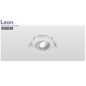 DOWNLIGHT LED 10W TILTABLE IP65 FRONT ONLY 3000K WHITE