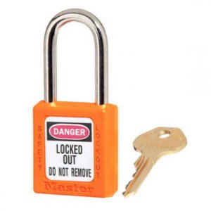 (I) PADLOCK TTHERMOPLASTIC COATED ORA 38MM SHACKLE