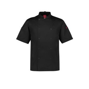 JACKET MENS CHEF ZEST S/S BLK L BIZ COLLECTION