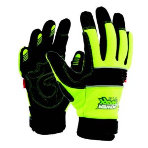 GLOVE HV TOUGH PREMIUM MECHANICS YLW 11/2XL POWERMAXX HV