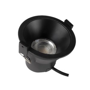 DOWNLIGHT CASSIE 8W CCT4, REFLECTOR IP44 DIM BLACK CASSIE