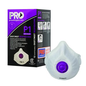 MASK DISPOSABLE P1 VALVED (BOX 12) PC315