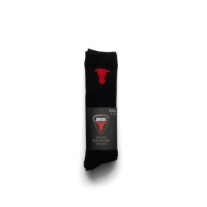SOCK 3 PACK ALL ROUNDER SIZE 7-12 BLACK JOHN BULL