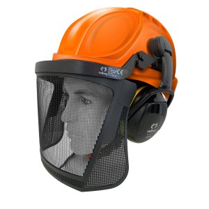 HELMET FORESTRY EARMUFF AND VISOR ORA ARMOUR HELLBERG