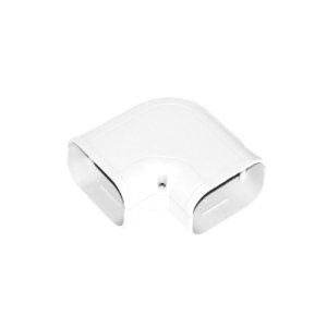 DUCTING PVC CORNER 80MM IVORY WHITE TOYO