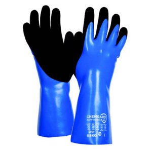 GLOVE CHEMICAL RESIST 30CM NITRILE BLUE 11/2XL CHEMGARD 809