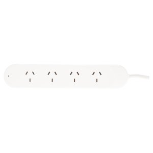 (I) POWERBOARD 4 WAY 175J SURGE PROTECTION WHT 0.9M HPM