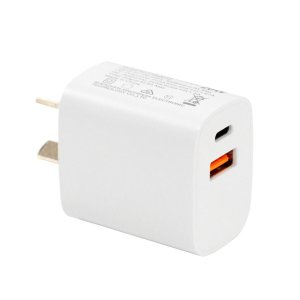 USB WALL CHARGER 20W USB-C + QC3.0 USB-A DYNAMIX