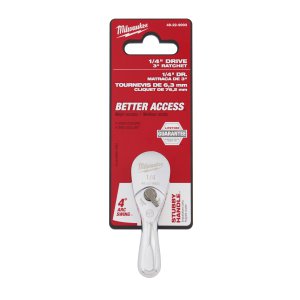 RATCHET FIXED HEAD 1/4IN DRIVE 76MM 3IN