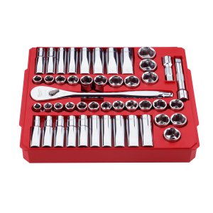 SOCKET WRENCH SET 47PC 1/2IN DRIVE METRIC & SAE