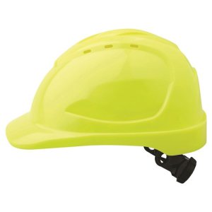 HARD HAT VENTED RATCHET HARNESS V9 FLURO YELLOW PROCHOICE
