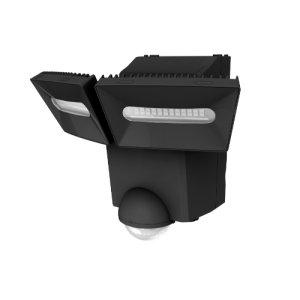 PIR SOLAR ULTRABRIGHT IP44 BLACK 1400LM 5K SIMX