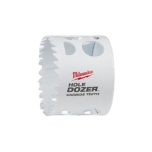 HOLESAW W/ CARBIDE TEETH 65MM 2-9/16IN HOLE DOZER