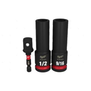 IMPACT SOCKET 1/2IN DRIVE DEEP SET 3PC MIL