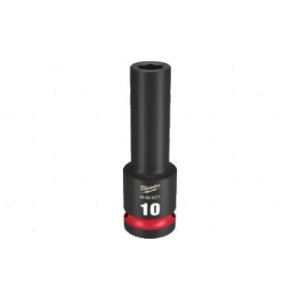 IMPACT SOCKET 1/2IN DRIVE 10MM DEEP MIL