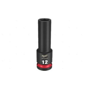 IMPACT SOCKET 1/2IN DRIVE 12MM DEEP MIL