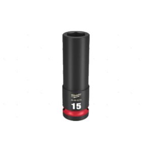 IMPACT SOCKET 1/2IN DRIVE 15MM DEEP MIL