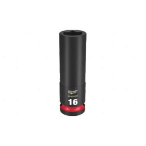 IMPACT SOCKET 1/2IN DRIVE 16MM DEEP MIL