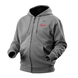 HOODIE HEATED WOMENS GREY LARGE M12