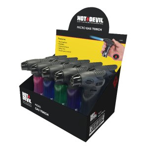 MICRO TORCH COUNTER DISPLAY HOT DEVIL B53L FROM 10 PACK