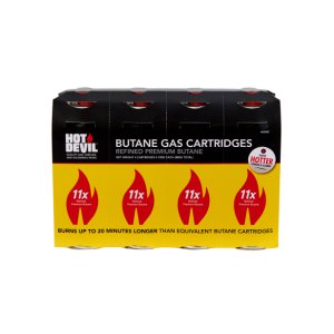 GAS 4 PK - BAYOTNET FITTING HOT DEVIL BUTANE