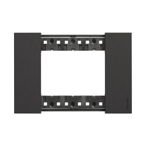 (I) COVER PLATE 3 MODULE BLACK LIVING NOW