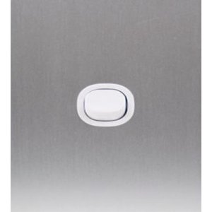 SWITCH 1 GANG 16A WHT SIL MET VYNCO URBAN