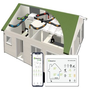 HOME VENTILATION SYNERGY3 SYN2025AD 3 OUTLET ERV SMARTVENT