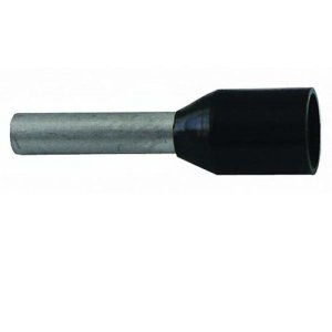 BOOTLACE TERMINAL INS BLK 1.5X8MM PK50 ALCO