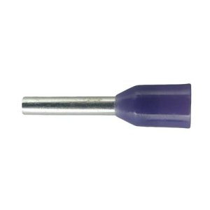 BOOTLACE TERMINAL INS VIOLET 0.25X6MM PK100 ALCO