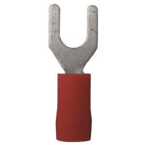 FORK TERMINAL INS 0.5-1.5 5MM RED PK100 ALCO