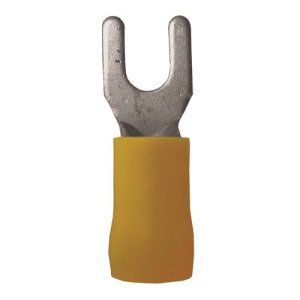 FORK TERMINAL INS 2.5-6 6MM YLW PK50 ALCO