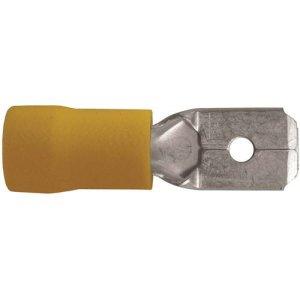 TERMINAL MALE TAB Q/C INS 2.5-6 YLW PK8 ALCO