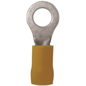 RING TERMINAL INS 2.5-6 12MM YLW PK40 ALCO