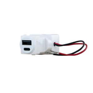 USB CHARGER MECH A+C 3A WHITE EXCEL LIFE