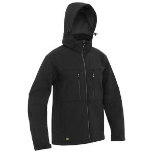 JACKET FLX & MOVE  HOODED SOFT SHELL BLK 2XL BISLEY
