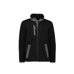 FLEECE UNISEX FULL ZIP SHERPA BLK L SYZMIK