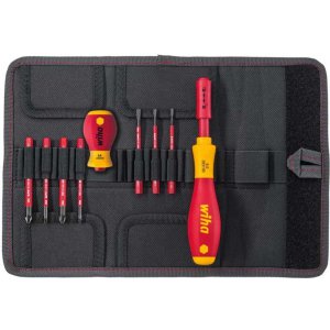 DRIVER SET INSULATED VDE RATED 9 PIECE WIHA POUCH