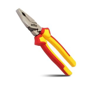 PLIERS INSULATED CROSS CUT TYPE RED/YEL 200MM WIHA