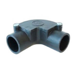 ELBOW INSPECTION LSZH BLACK 25MM EVCCO