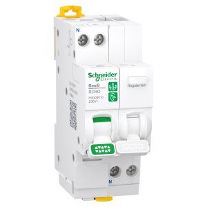 RCBO 2MOD 1PN C 10A 6KA 30MA TYPE A RESI9 SCHNEIDER