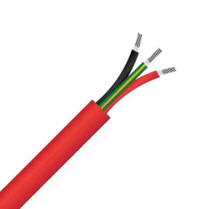 CABLE FIRE RATED CIRCULAR 0.6/1KV 2.5MM 2C+E FLEX RED MASER