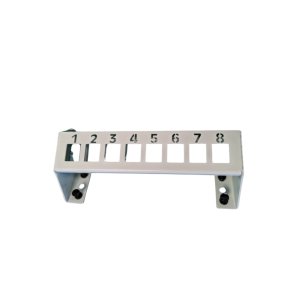 PATCH PANEL 8 PORT TOP PLATE BARE GALV STEEL