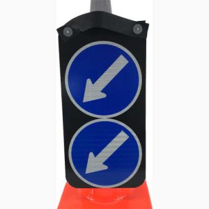 KEEP LEFT OR RIGHT CONE ATTACHMENT